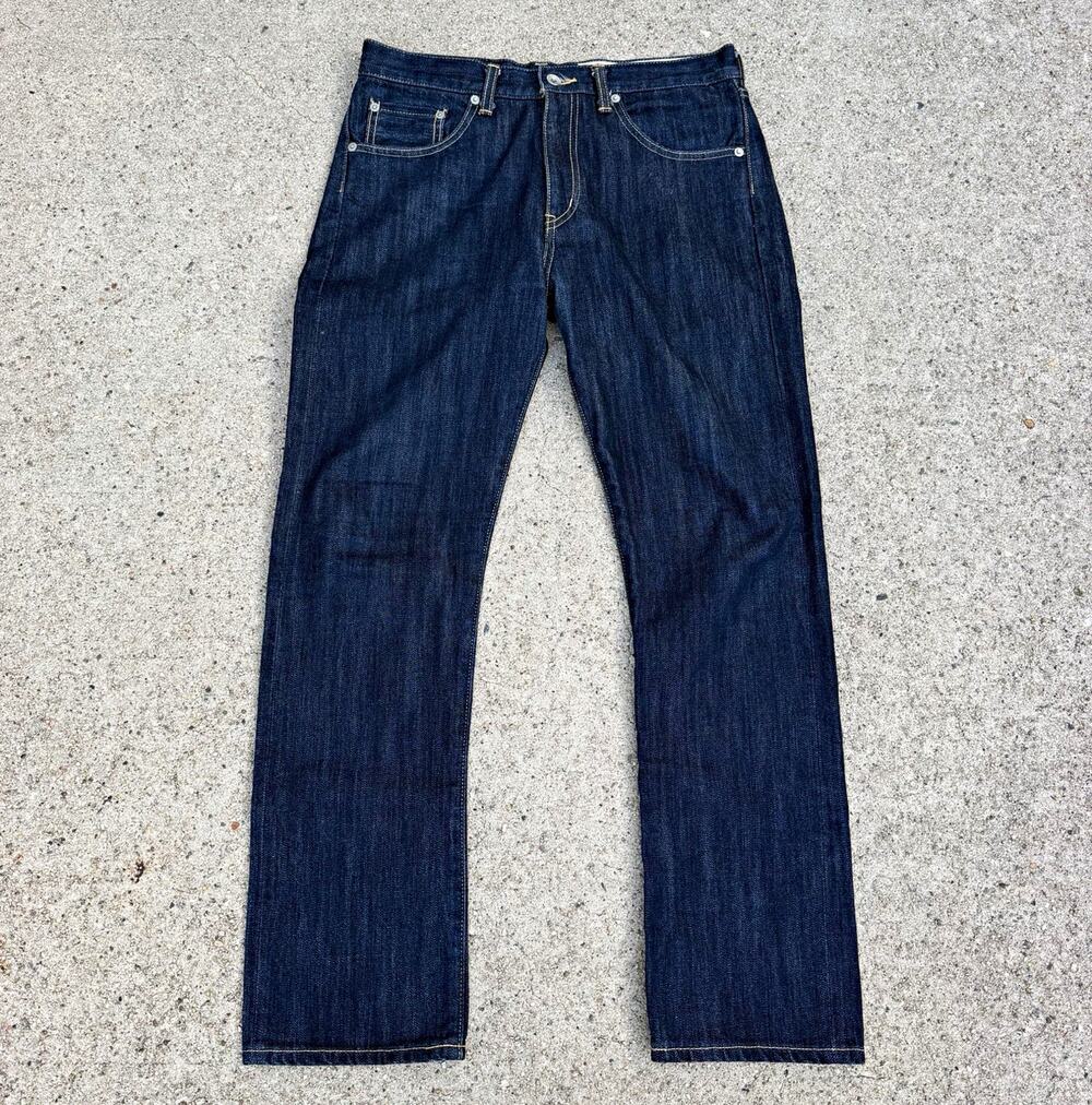 Neighborhood Dark Wash Straight Selvedge Denim Jeans Sz 32 Medium Japan DP-MID